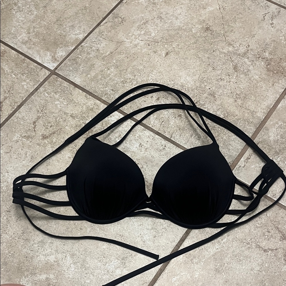 Shade & Shore Black Padded Bikini Top